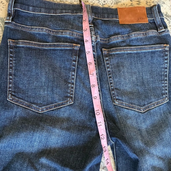 J.Crew Dark Blue Vintage Straight Jeans 27T | Relaxed High-Rise Tall Denim - Picture 8 of 10